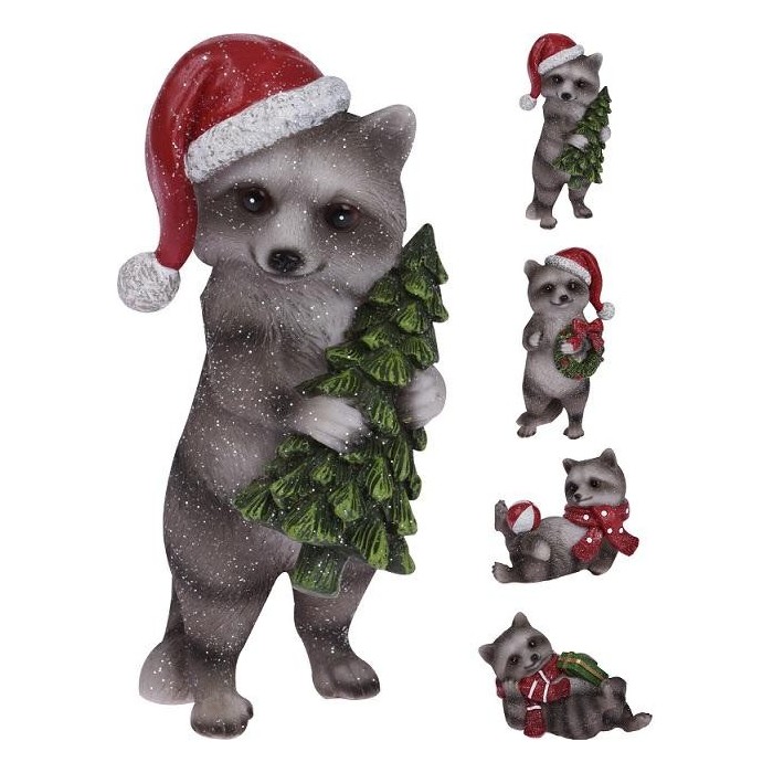 PROCIONE RESINA NATALE 15CM 4